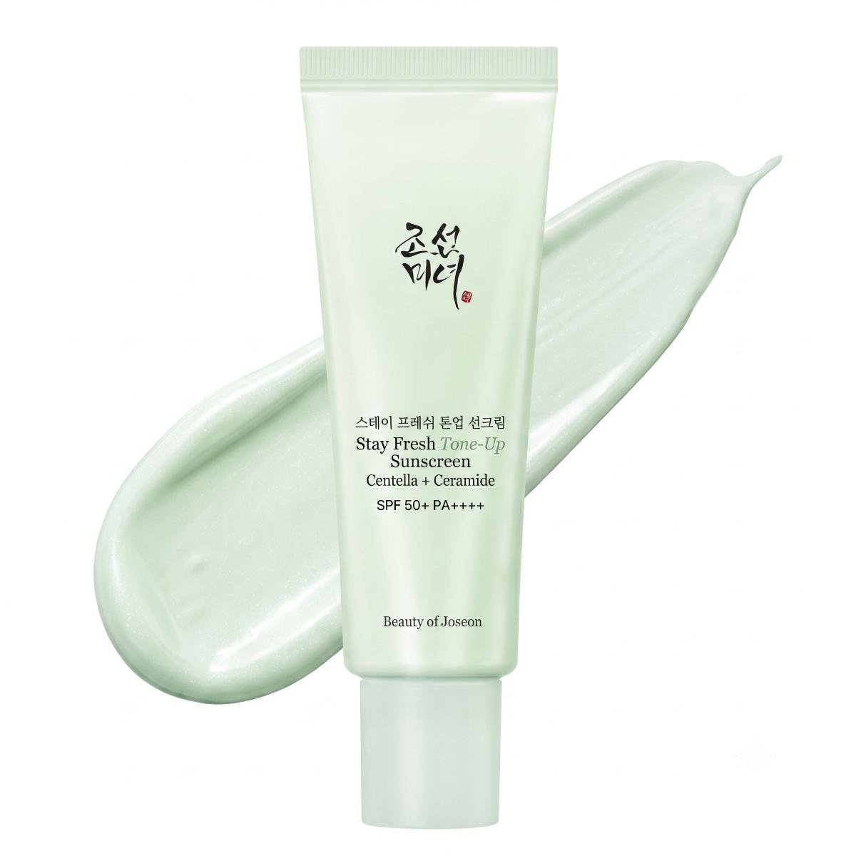 Beauty of Joseon - crème solaire Stay Fresh Tone Up centella + céramide verte, 50ml - Rosalinaboutique