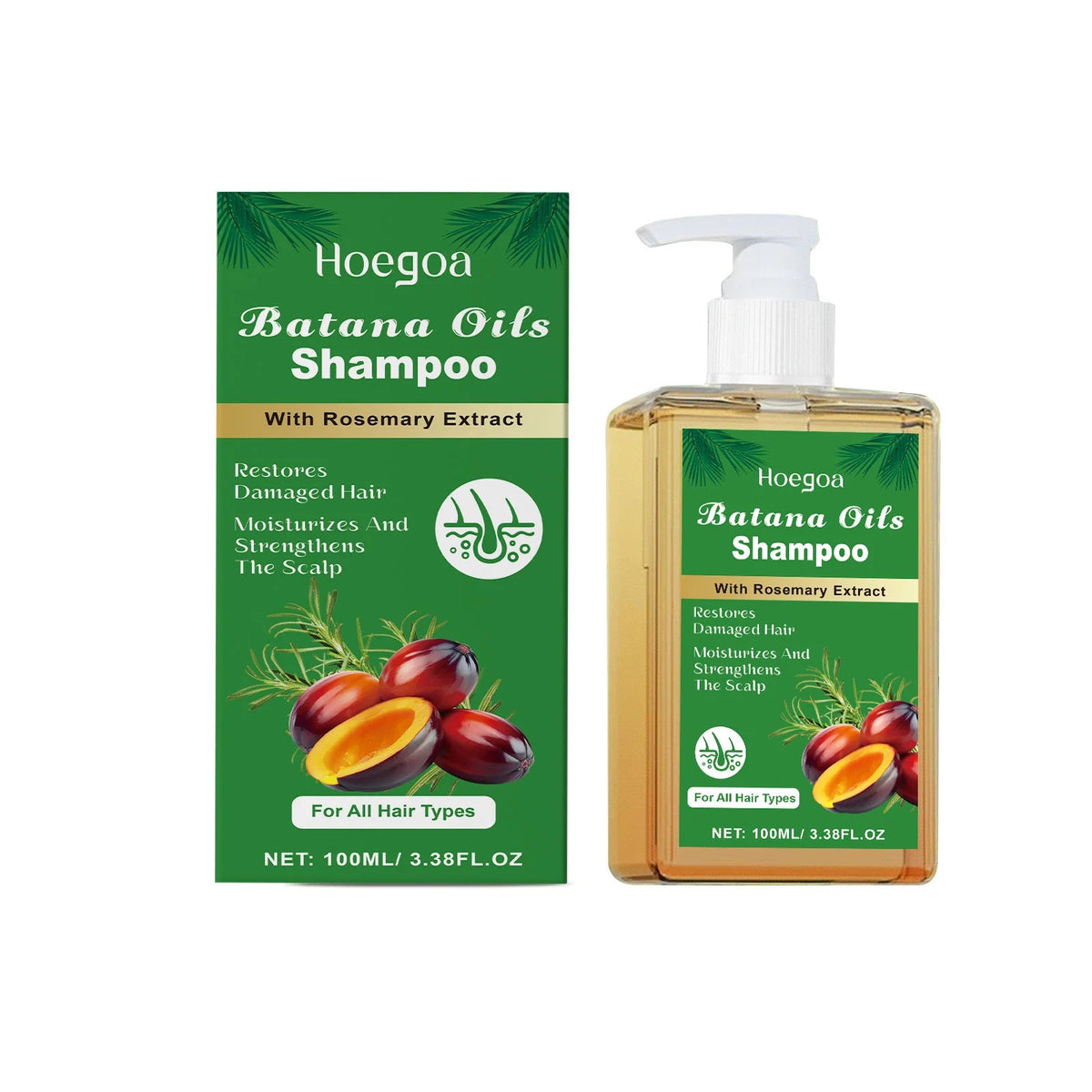 Hoegoa - shampoo à l'huile de batana 100ml - Rosalinaboutique