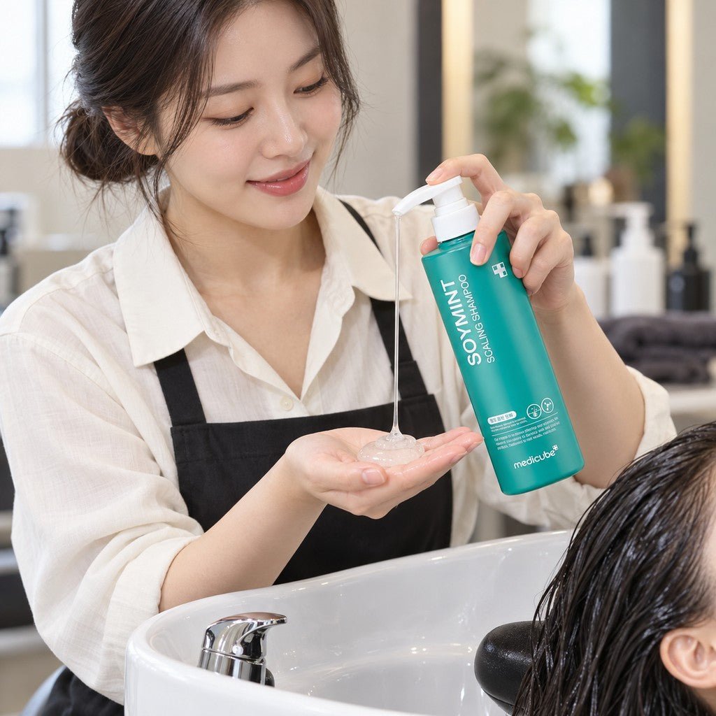 Medicube - shampoing anti-calcaire Soymint 490ml - Rosalinaboutique