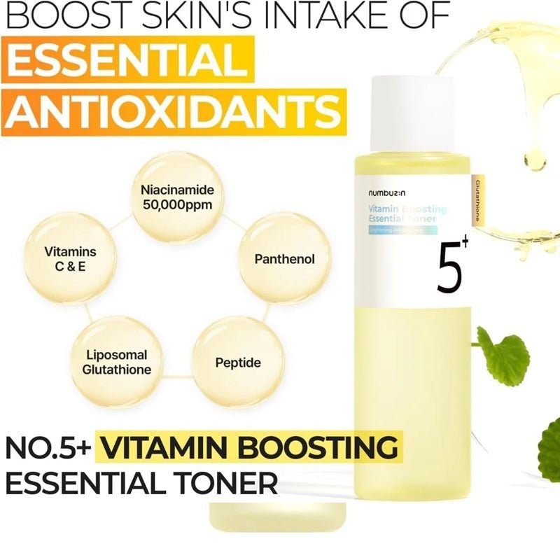 Numbuzin - No.5 Lotion tonique essentielle vitaminée 200ml - Rosalinaboutique