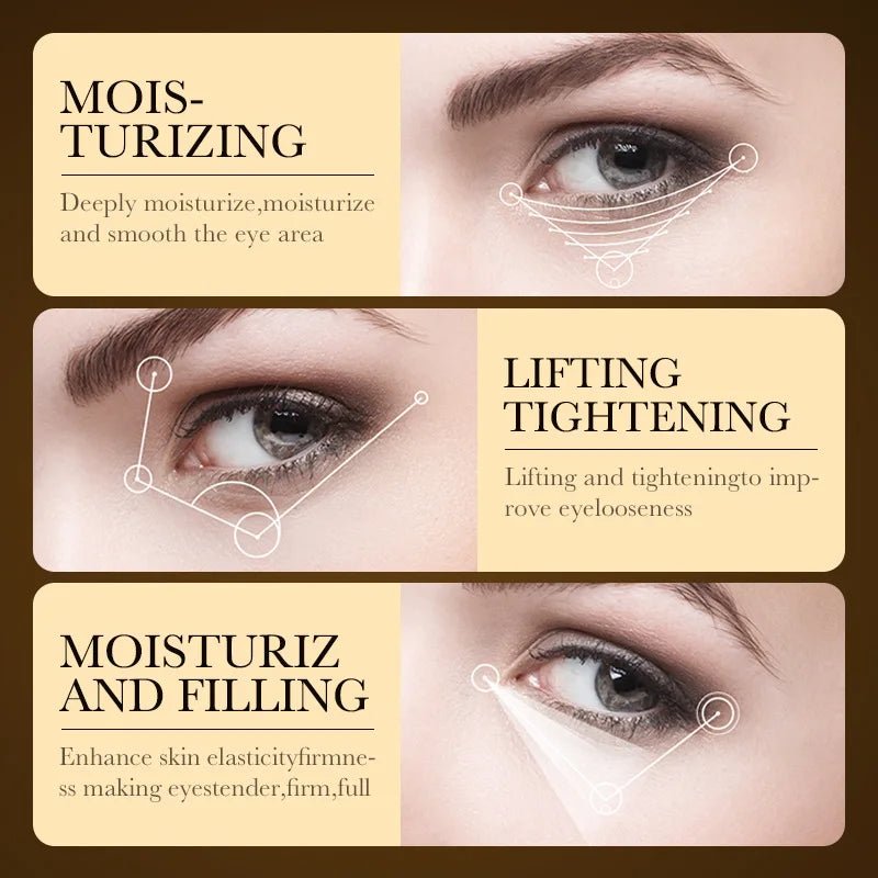24K - crème pour les yeux à l'acide hyaluronique ,anti - cernes 30ml - Rosalinaboutique