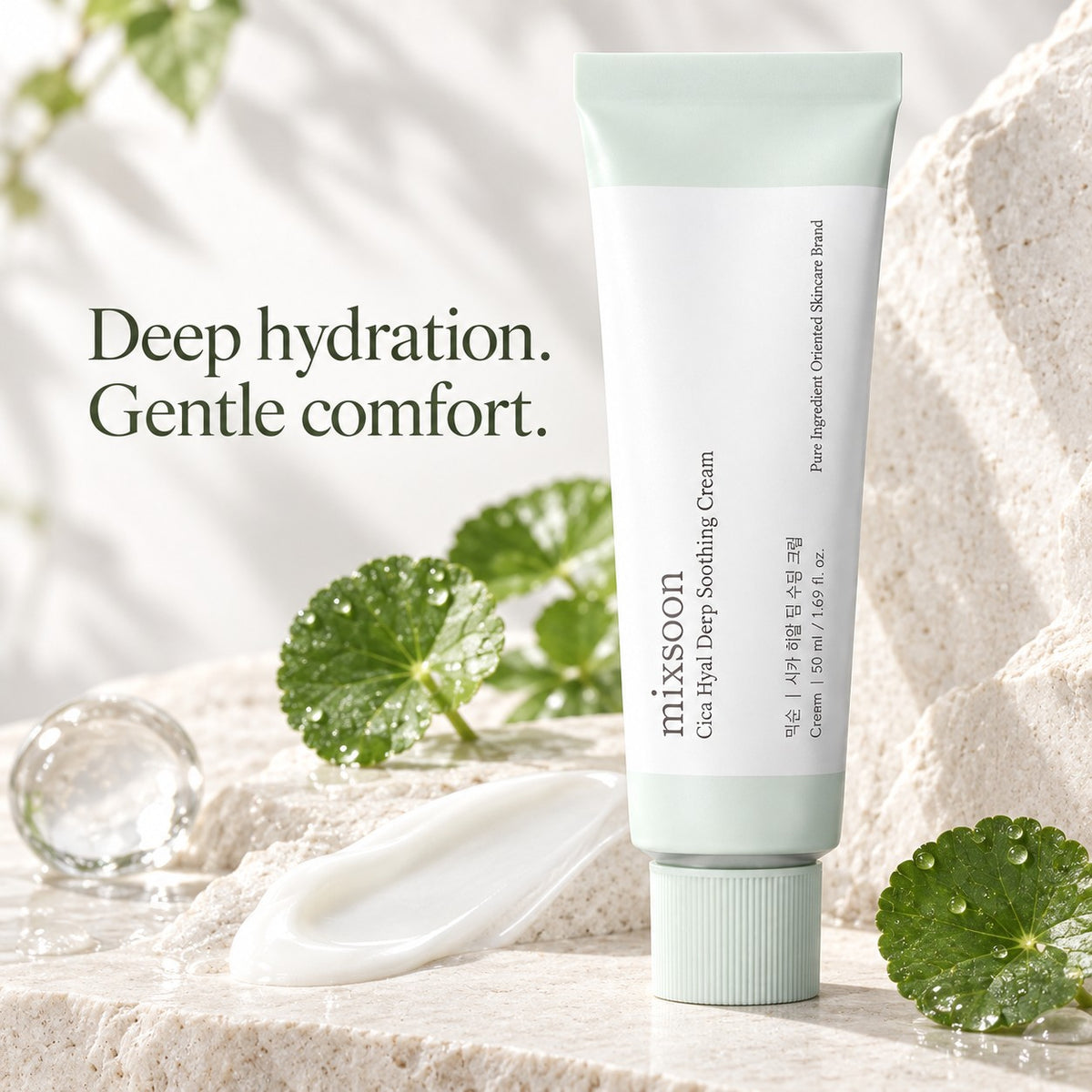 Mixsoon - crème apaisante Cica Hyal 50ml