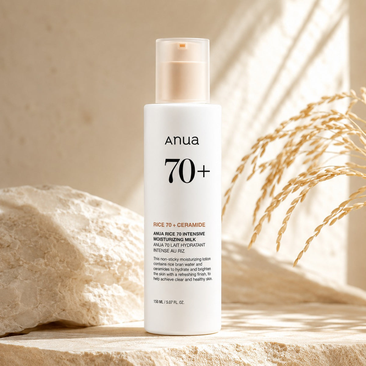 Anua - lait hydratant intense Rice 70, 150ml
