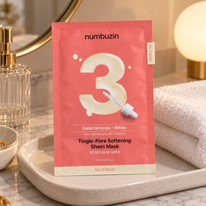 Numbuzin - No.3 Masque en tissu adoucissant pores Tingle-Pore, 10 feuilles