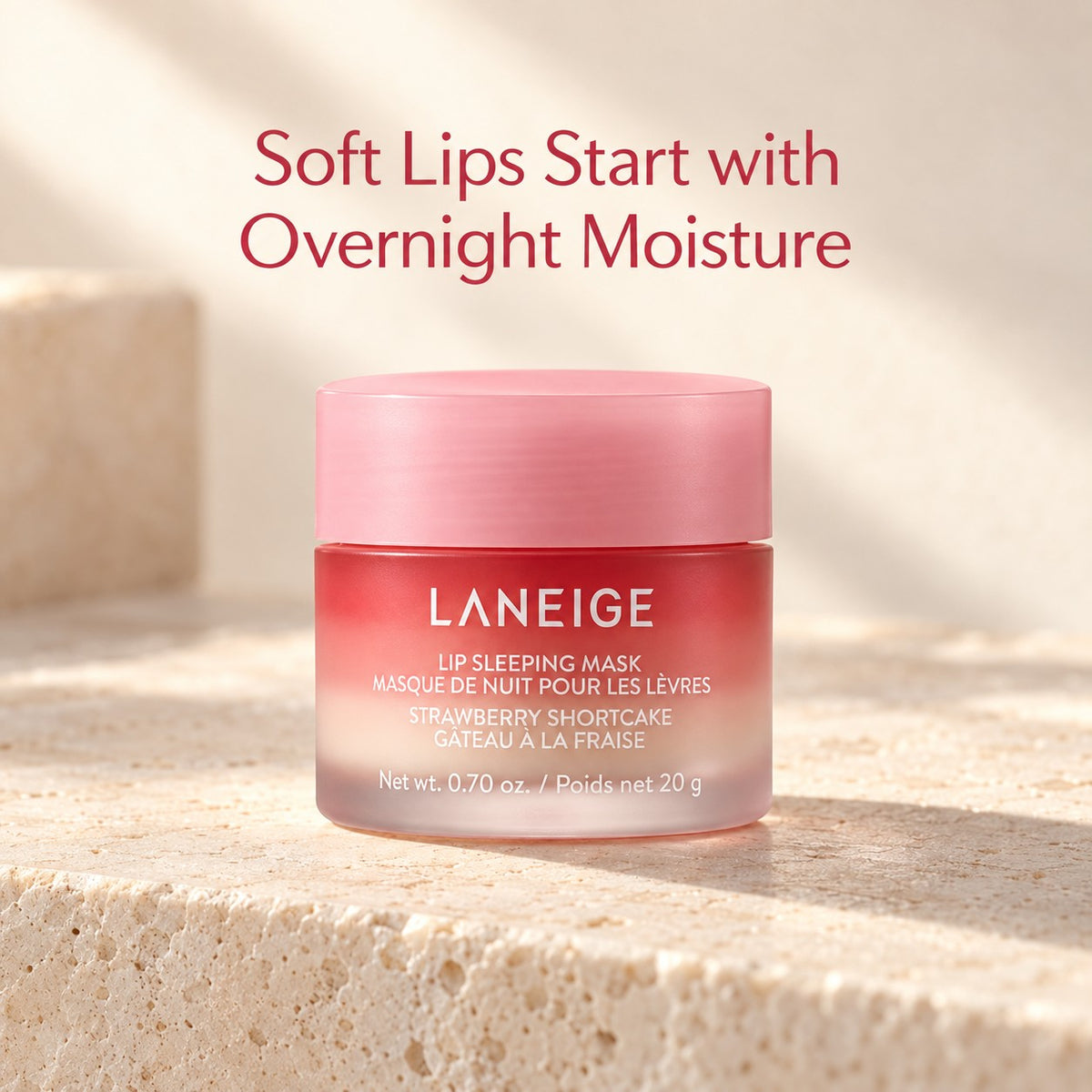 LA NEIGE - masque de nuit pour les lèvres EX Strawberry Shortcake 20 g