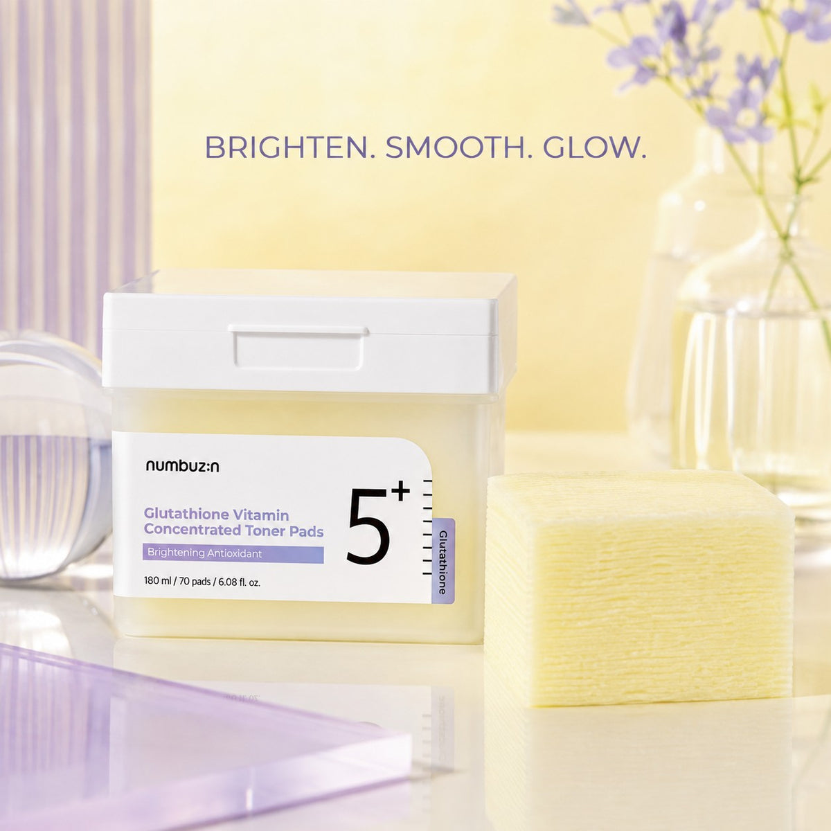 Numbuzin - No.5 Tampons tonique concentré vitaminé au glutathion, 70 tampons