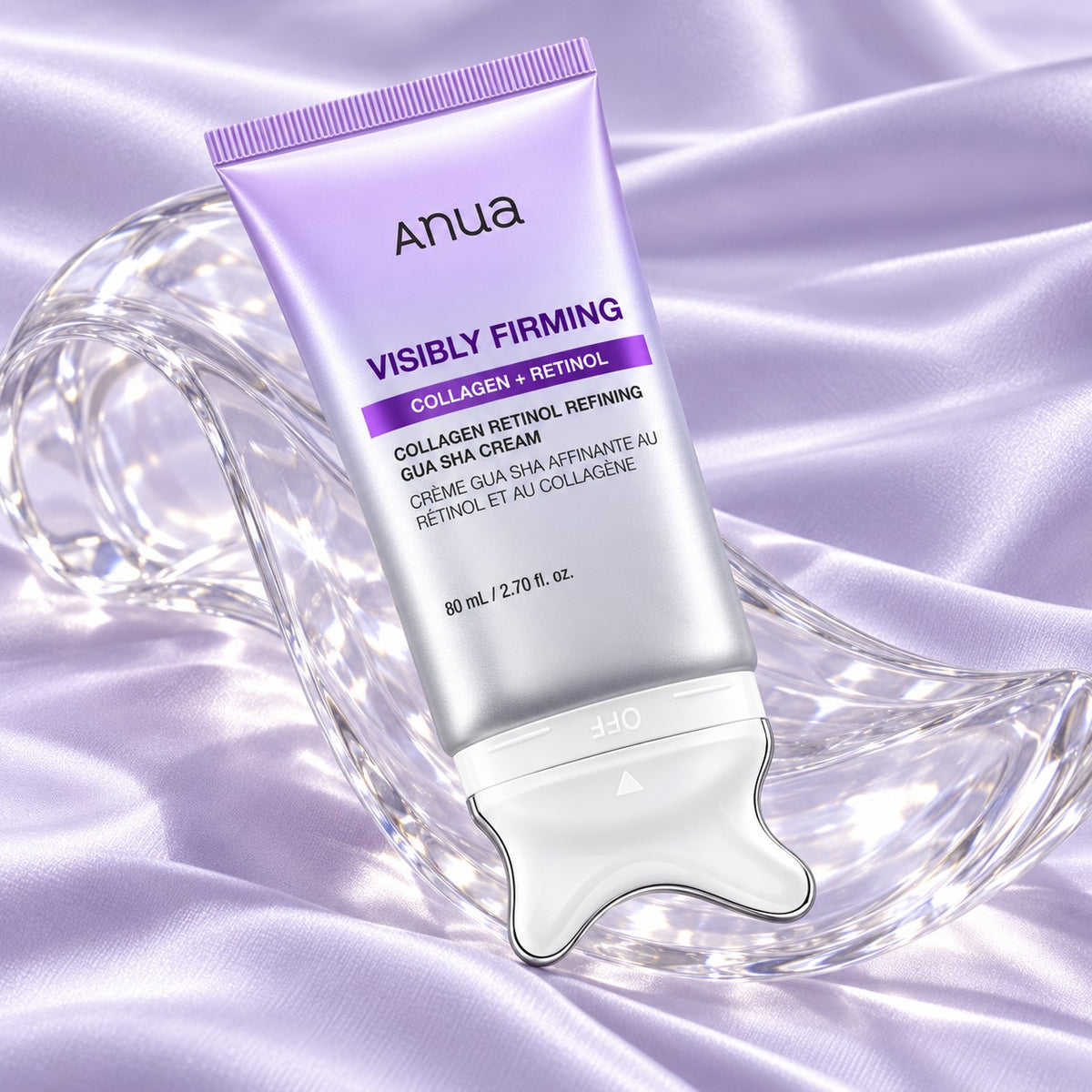 Anua - crème Gua Sha affinante collagène et rétinol, 80ml