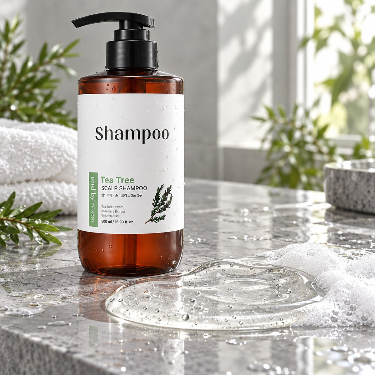 Mixsoon - shampoing cuir chevelu au tea tree 500ml