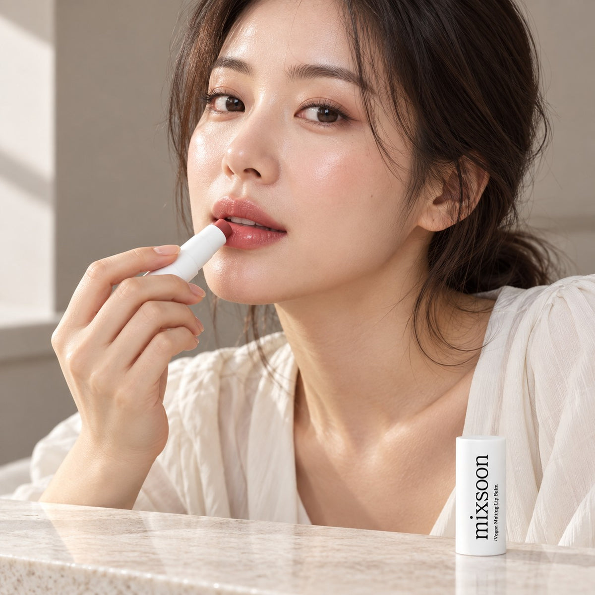 Mixsoon - baume à lèvres fondant vegan Dry Rose 4,1g