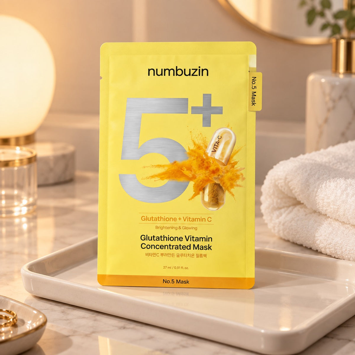 Numbuzin - No.5 Masque film concentré vitaminé, 10 feuilles