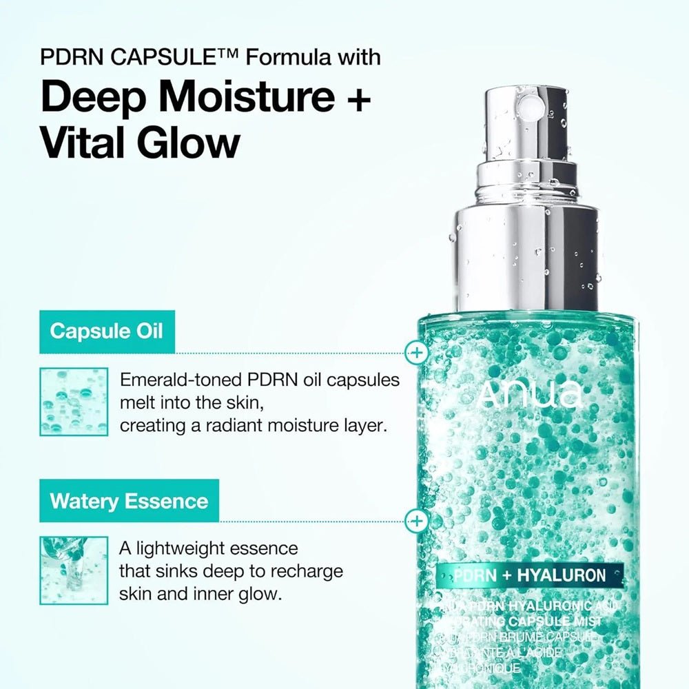 Anua - brume hydratante en capsule à l'acide hyaluronique PDRN 100 ml - Rosalinaboutique