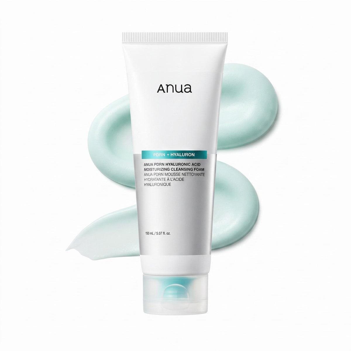 Anua - mousse nettoyante hydratante PDRN à l'acide hyaluronique, 150ml - Rosalinaboutique