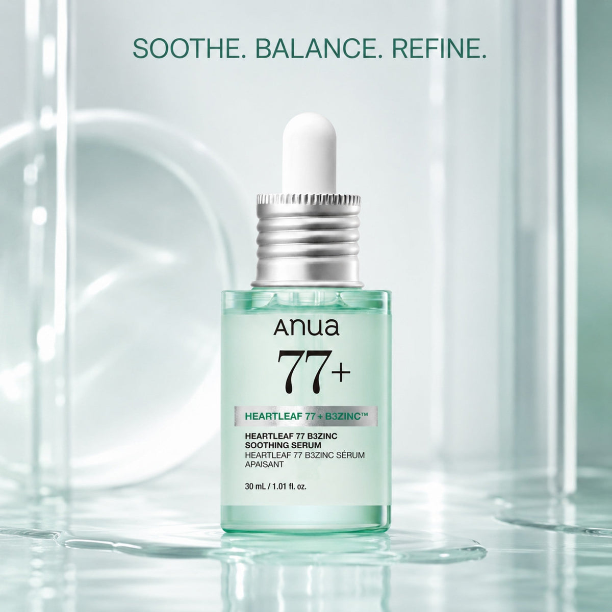 Anua - sérum apaisant Heartleaf 77 B3Zinc, 30ml - Rosalinaboutique