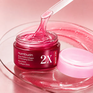 Numbuzin - No.2 Sérum repulpant au collagène PDRN Rose 2X 30ml