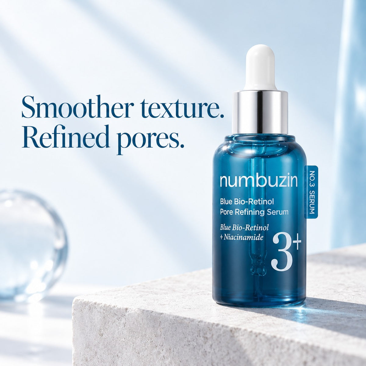 Numbuzin - No.3 Sérum affinant pores au bio-rétinol bleu 30ml