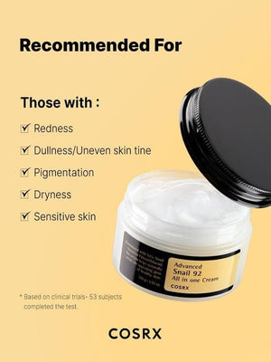 COSRX - advanced snail 92 crème tout en un - Rosalinaboutique