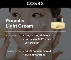 COSRX - full fit propolis crème légère 65 ml - Rosalinaboutique