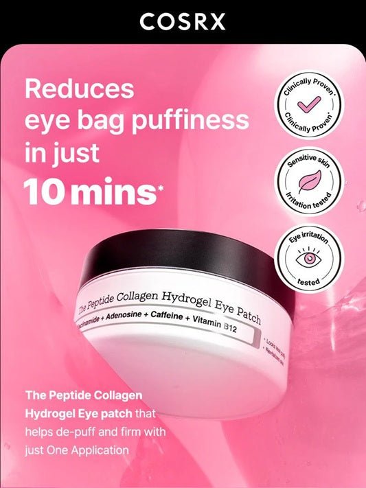 COSRX - patchs oculaires hydrogel au collagène peptidique (60 pièces) - Rosalinaboutique
