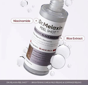 Dr. Melaxin Peel Shot - ampoule exfoliante au riz noir 80ml - Rosalinaboutique
