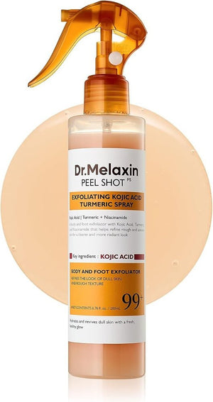 Dr. Melaxin - spray exfoliant peel shot à l'acide kojique et au curcuma 200 ml - Rosalinaboutique