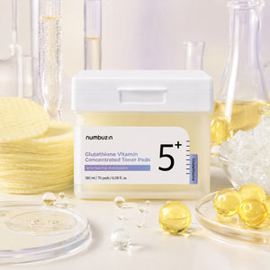Numbuzin - No.5 Tampons tonique concentré vitaminé au glutathion, 70 tampons