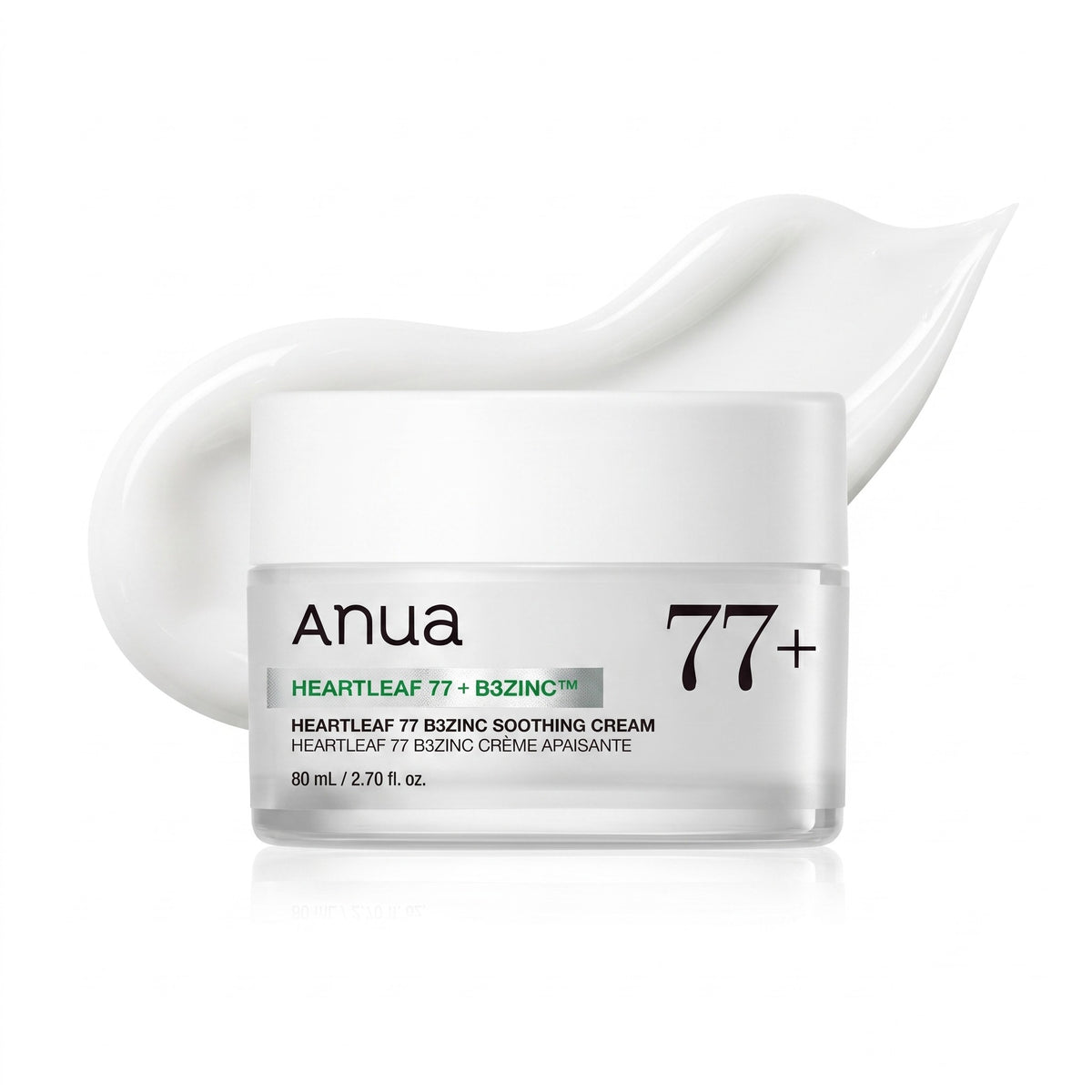Anua - crème apaisante Heartleaf 77 B3Zinc, 80ml