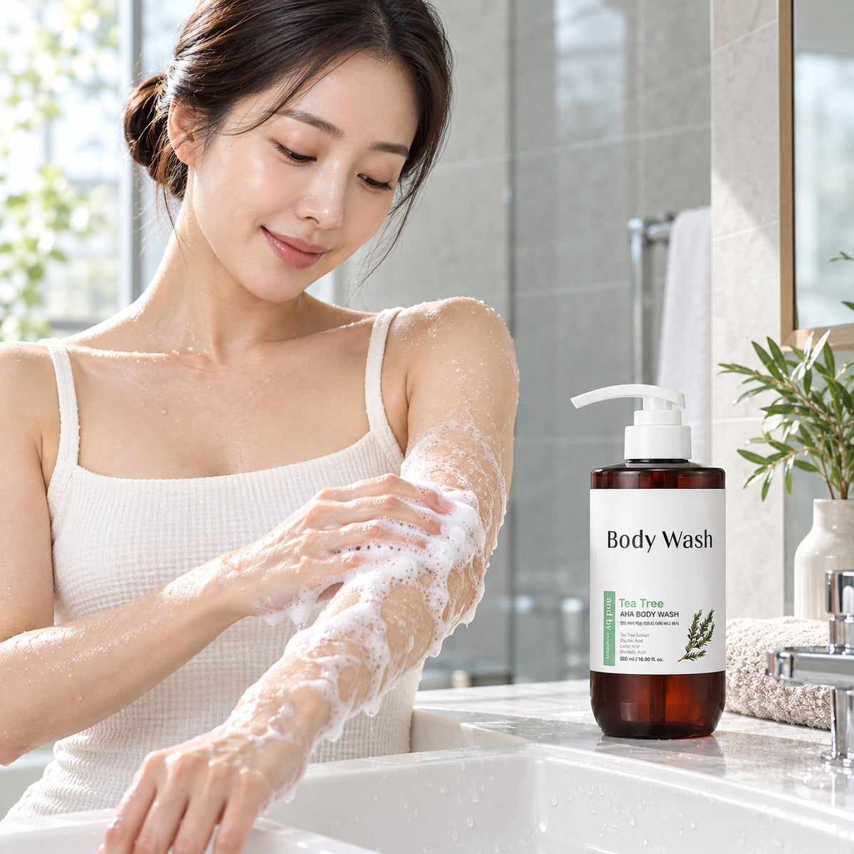 Mixsoon - gel douche tea tree AHA 500ml