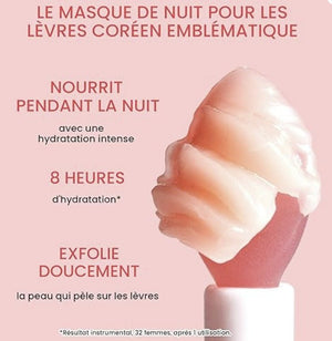 La Neige - masque de nuit pour les lèvres, soin hydratant intense pour les lèvres à la vitamine C - Rosalinaboutique
