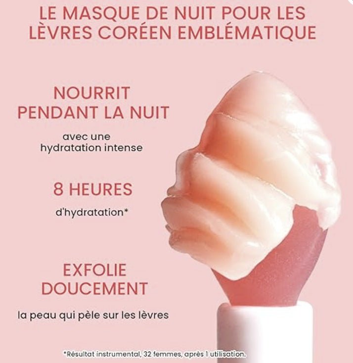La Neige - masque de nuit pour les lèvres, soin hydratant intense pour les lèvres à la vitamine C - Rosalinaboutique