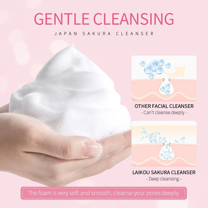 Laikou - japan sakura nettoyant pour visage 50g - Rosalinaboutique