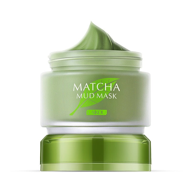 Laikou - masque - crème nettoyant visage à la boue matcha - Rosalinaboutique