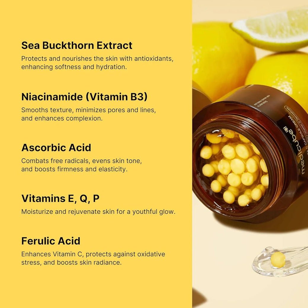 Medicube - deep vita c crème a capsules - Rosalinaboutique