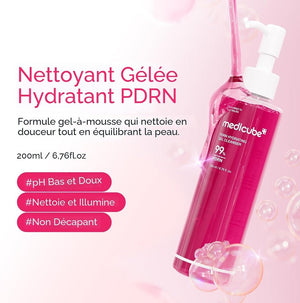 Medicube - gel nettoyant hydratant PDRN 200ml - Rosalinaboutique