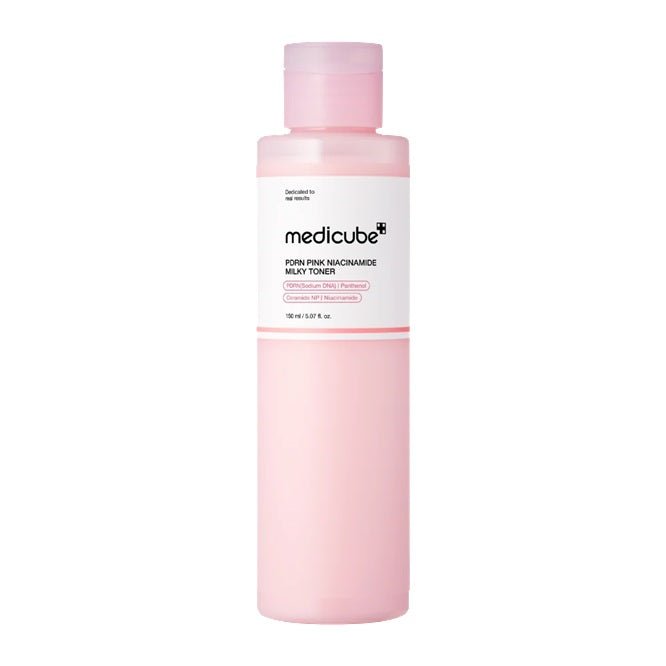 Medicube - Lotion tonique laiteuse à la niacinamide rose PDRN - Rosalinaboutique
