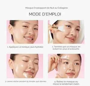 Medicube - masque de nuit enveloppant au collagène - Rosalinaboutique