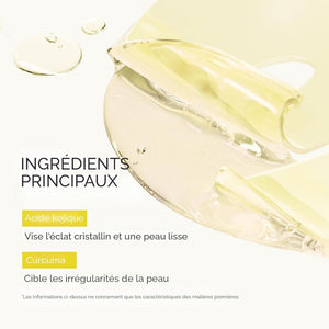 Medicube - masque en gel à la gelée d'or à l'acide kojique et au curcuma 4 unités - Rosalinaboutique