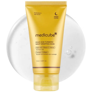 Medicube - masque exfoliant a l'acide kojique et curcuma de nuit - Rosalinaboutique