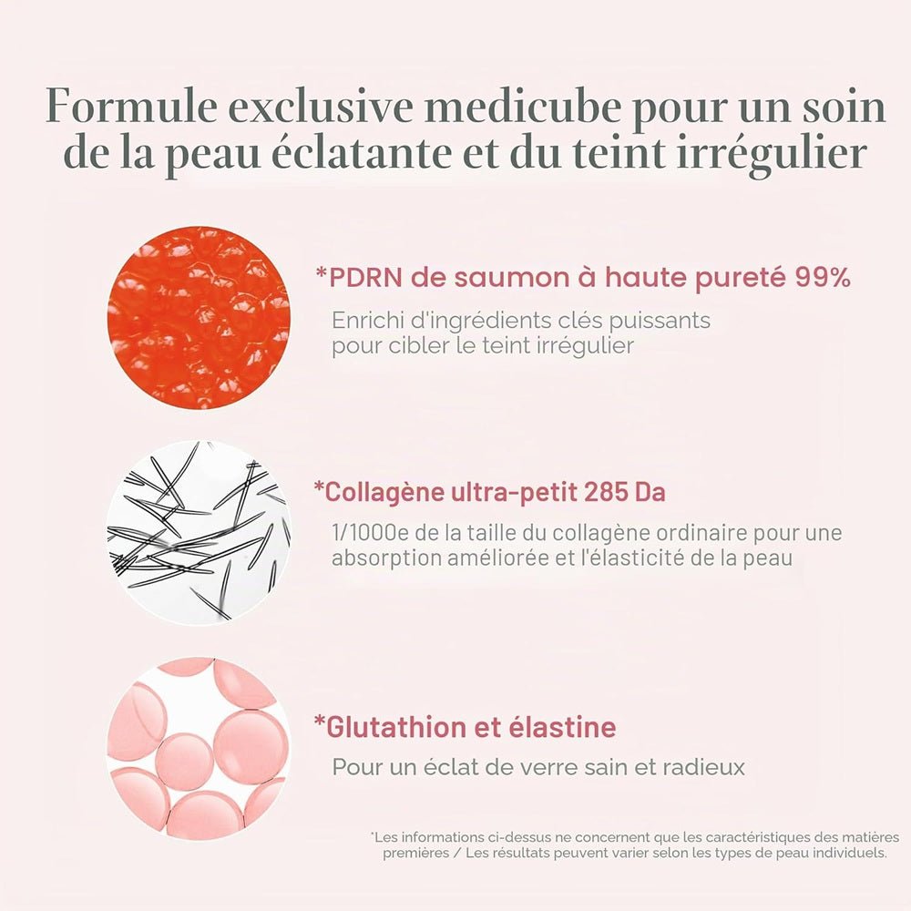 Medicube - sérum medicube PDRN Rose One Day (10 unités) - Rosalinaboutique