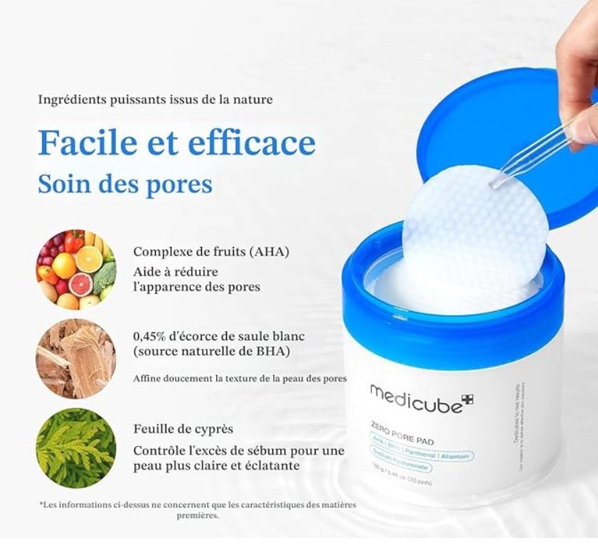 Medicube - tampons pore pads 2.0 - Rosalinaboutique