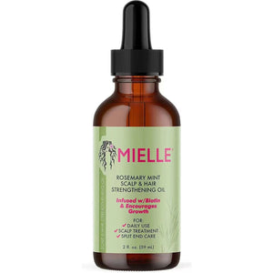 Mielle - huile fortifiante à la menthe et au romarin - Rosalinaboutique