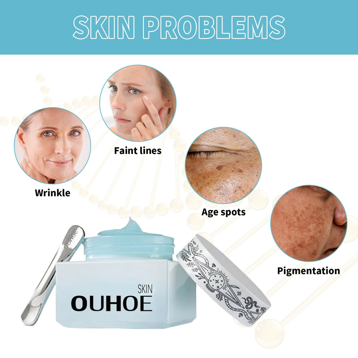 OUHOE - crème raffermissante au collagène anti - rides - Rosalinaboutique