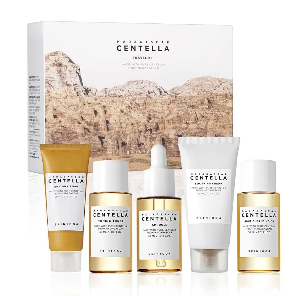 SKIN1004 - coffret de voyage centella de madagascar 5 pièces - Rosalinaboutique