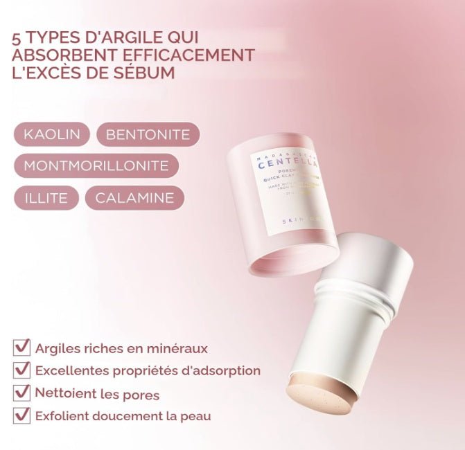 SKIN1004 - masque stick à l'argile porogène à la centella - Rosalinaboutique