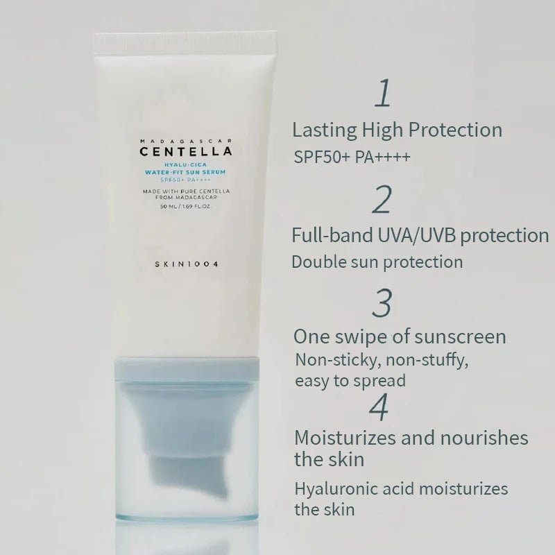 SKIN1004 - sérum solaire hydratant hyalu - cica uv - Rosalinaboutique