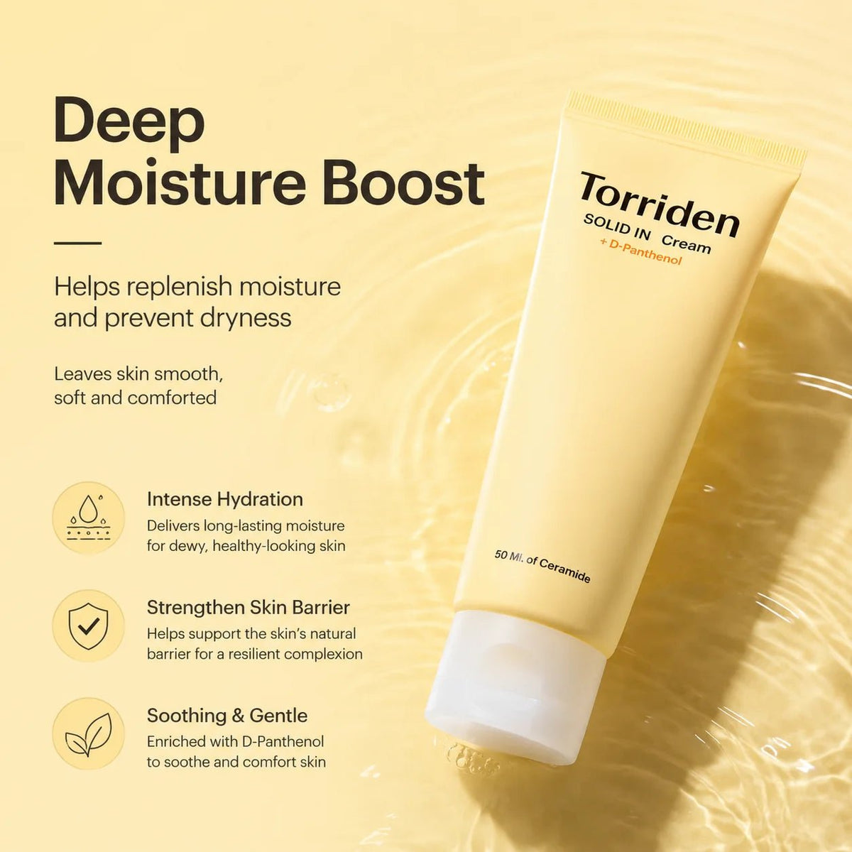 Torriden - crème SOLID-IN ceramide 70 ml - Rosalinaboutique