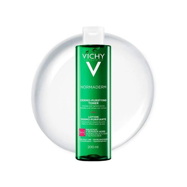 Vichy - tonique perfectionnant, sérum nettoyant rafraîchissant et hydratant vert 200ml - Rosalinaboutique